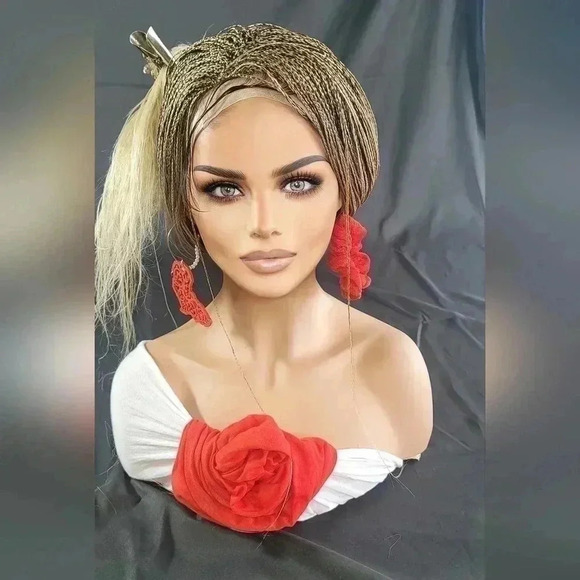 Braided wigs, micro million braids, blond wig, ombre, stunning NWT, YASSINE - Picture 14 of 16